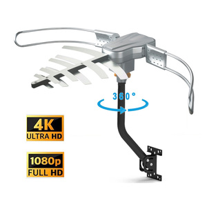 Antenne TV Extérieure HD 4K avec Rotation à 360° par Télécommande et Structure Pliable pour une Réception Optimale du Signal TV TNT Gratuit - Product Image 1
