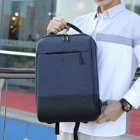 Sac à dos professionnel Oxford en polyester color-block grande capacité imperméable pour ordinateur portable, idéal pour les voyages et les étudiants