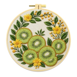 Kits DIY de Mariposas y Flores para Niñas, Decoración del Hogar Hecha a Mano con Algodón, Punto de Cruz, Bordado XSD, Manualidades de Poliéster XIXI - Product Image 1
