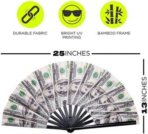 Abanico de Mano Plegable de Plástico con Plumas de Pavo, Impresión Personalizada, Resistente al Agua, Diseño de Dibujos Animados, 11 Pulgadas, Excelente Regalo, Estilo Romántico - Product Image 5