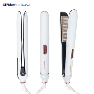 EFA S020 2025 Custom High Quality Flat Iron Hair <strong>Straightener</strong> with Private Label <strong>Steam</strong> Infrared <strong>Pod</strong> Curling Damage Curlers Set - Product Image 1