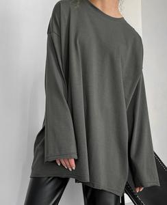 Womens Long Sleeve Oversized <strong>T</strong> <strong>Shirts</strong> Basic Crewneck Workout Tee Tops 2026 <strong>Fall</strong> Loose Fit Casual Y2K Clothes - Product Image 3