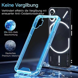 Acrylique Bonbons Couleurs Transparent Antichoc Couverture Arrière Clair Hybride Tpu Et Pc Pour <span class=keywords><strong>Rien</strong></span> une coque de téléphone - Product Image 2
