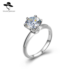 Mode S925 argent Sterling 18k plaqué or ange baiser D 1Ct Moissanite bague femmes fiançailles diamant pour cadeau de saint valentin - Product Image 1