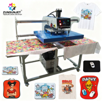 Presse à chaud semi-automatique avec tiroir pour transfert de t-shirt par sublimation magnétique 16x20 coulissant 40x50cm à ouverture automatique