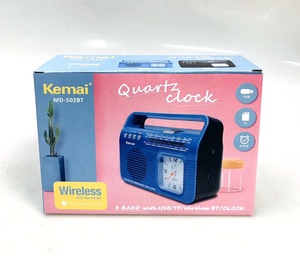 KEMAI MD502BT 2020 New Portable Radio With <span class=keywords><strong>Quarta</strong></span> Clock Hot Sale Handheld Usb Blue Tooth Radio - Product Image 6