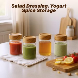 Frasco de Vidrio Premium de 500 ml (16 oz) Ecológico, a Prueba de Olores, para Alimentos, con Tapa Giratoria, para Café, Miel, Mermelada, Galletas - Product Image 4
