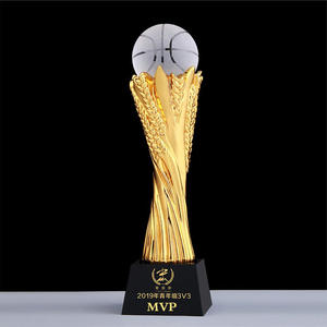 Atacado grande logotipo personalizado metal troféu desenhos de golfe transparente resina de cristal honra brinquedo para eventos de competição esportes - Product Image 3