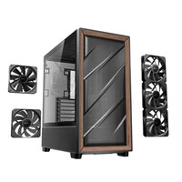Antec FLUX Mid Tower ATX Case Metal Frame Computer Glass Side Transparent Air Duct Standard 5 Fans 360 Water Cooling