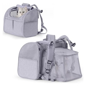 Expandable <b>Backpack</b> <b>Cat</b> <b>Cat</b> Travel Large Capacity Pet Bag Car Dog Bag Pet Travel <b>Backpack</b> - Product Image 1