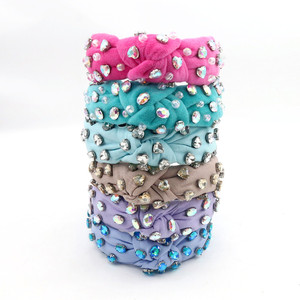 مجموعة أزياء الأحلام 6 في <span class=keywords><strong>1</strong></span> بلورات مزخرف يدويًا مصمم عقال فاخر مخصص مبطن بالخرز أحجار الراين للنساء - Product Image 2