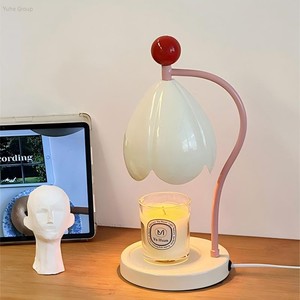 Lily Valley Aromatherapy Iron Candle Stand Creative Flame-Free Eco-Friendly Durable Ambient Desk <b>Bedside</b> Lantern Home Decoration - Product Image 2