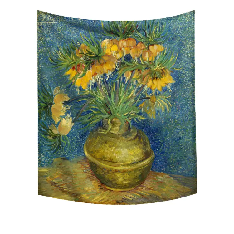 Tapestry nature landscape flowers wall hanging landscape tapestry decorations for home
