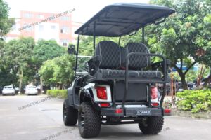 รถกอล์ฟยกสูง 4 ที่นั่ง แบตเตอรี่ลิเธียมรักษ์โลกใหม่ 48V/12V-300W 5Kw ขนาด 2950*1340*2050 มม. - Product Image 5