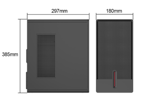 เคสคอมพิวเตอร์ดีไซน์เท่ ขนาดกลาง รองรับ USB3.0 สำหรับสำนักงาน รองรับเมนบอร์ด <span class=keywords><strong>Micro</strong></span> <span class=keywords><strong>ATX</strong></span>/<span class=keywords><strong>Mini</strong></span> ITX โครงเหล็ก - Product Image 6