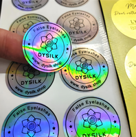 Rouleau d'autocollants en PP laser, étiquette adhésive holographique, étanche, sceau de sécurité personnalisé, autocollant holographique pour l'emballage
