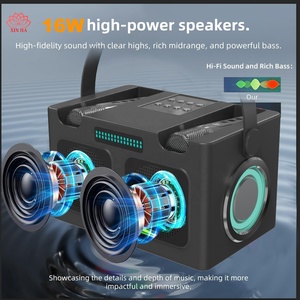 Altavoz Karaoke Bluetooth Inalámbrico A832 de Fábrica al por Mayor para el Hogar y la Familia, con <span class=keywords><strong>Potencia</strong></span> de Salida de 8W*<span class=keywords><strong>2</strong></span> y <span class=keywords><strong>2</strong></span> Micrófonos - Product Image 3