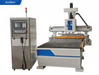 Fresadora CNC Automática de Alta Resistencia 1325 con ATC, Máquina de Tallado de Madera de 3 Ejes con Servomotor AC, Cortadora para Acrílico y PVC