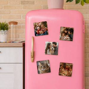 Magneti per Frigorifero in Metallo Personalizzabili per Stampa Foto Fai-da-Te con Forte Supporto Magnetico, Idea Regalo per Decorazione Casa e Cucina - Product Image 1