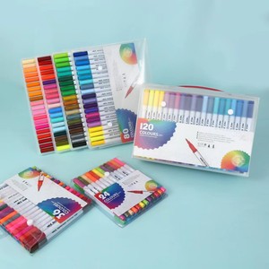 Stylos pinceaux professionnels à double pointe 72 couleurs - Ensemble de marqueurs aquarelles à pointe fine et pinceau pour artistes, débutants et adultes, livres de coloriage - Product Image 3