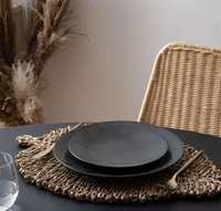 Sets de table en rotin naturel tressé en forme de feuille pour tables à manger, banquets, événements spéciaux, résistants à la chaleur, isolants, design bohème