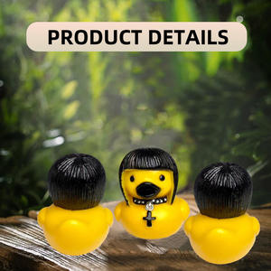 Groothandel op maat gemaakte mini 2 inch niet-gewone rubberen eendjes van vinyl, piepend, waterdrijvend badspeelgoed, rubberen eendjes - Product Image 2