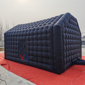 Grande tente gonflable en PVC noir pour événements quatre saisons, abri extérieur portable et imperméable pour festivals, fêtes, mariages, salons professionnels - Product Image 3