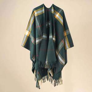 Wholesale Wool 150*130cm Womens Long Cape <b>Poncho</b> Winter Scarves Dress Wrap Pashmina Shawls - Product Image 6