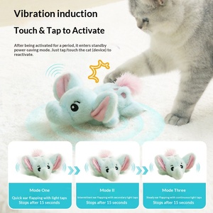 Jouet pour <span class=keywords><strong>chat</strong></span> électrique activé par le mouvement Migipaws, jouet <span class=keywords><strong>en</strong></span> peluche interactif avec son réaliste, jouet pour animaux <span class=keywords><strong>de</strong></span> compagnie à faire jouer soi-même pour les chats d'intérieur lasse - Product Image 3