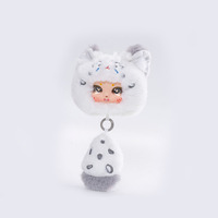 Porte-clés Lapin en Peluche Styles Variés, Breloques de Sac Animaux en Peluche Mignons Kawaii, Accessoires Porte-clés Mini Breloques de Sac