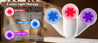 Nouveautés : Masseur facial et corporel à ventouses à haute fréquence, rechargeable par USB, avec vibrations et lumière LED pour le soin de la peau