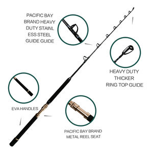 <span class=keywords><strong>CRONY</strong></span> en stock Premium 1.68m canne à pêche à la traîne pour bateau en haute mer 15-30lbs cannes à pêche en carbone - Product Image 4