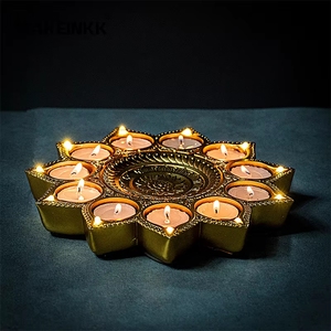 Светодиодные лампы-дия в форме лотоса для декора, товары для Дивали - Product Image 5