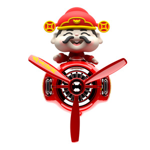 Cartoon Bear Airplane <b>Car</b> Air Freshener Headshake 3rd Generation Air Vent <b>Clip</b> Plastic Decorative Fragrance No Electricity - Product Image 3