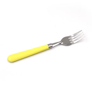 Ensemble de couverts en argent à manche en <span class=keywords><strong>plastique</strong></span> coloré <span class=keywords><strong>vaisselle</strong></span> avec cuillère confortable couteau à fourchette pour restaurants hôtels campeurs - Product Image 3