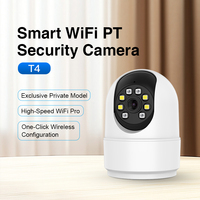 C4 3MP WiFi PTZ Security Camera 720P Full Color Night Vision 310 Pan 65 Tilt IP65 Two-Way Audio H.264 256GB