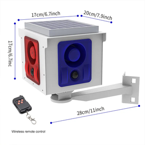 911U Новая индукционная сигнализация 360 градусов с 4 каналами, громким звуком и световым оповещением, отпугиватель животных, солнечная сигнализация - Product Image 4