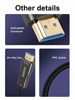 Câble HDMI optique actif AOC 8K HDMI2.1 48 Gbps 8K60Hz 4K120Hz EARC HDCP2.3 Longueur personnalisée