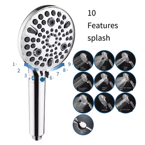 Pommeau de Douche à Main Triple Sortie 3 Modes, Design Moderne, ABS Électroplaqué, Haute Pression, 10 Fonctions, Facile à Utiliser - Vente Chaude - Product Image 3