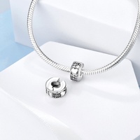 Accessoires de bracelet DIY en tungstène blanc plaqué argent, motif étoile à cinq branches, best-seller transfrontalier, Europe et Amérique