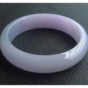 Bracelet en <span class=keywords><strong>jade</strong></span> birman naturel de qualité supérieure, violet clair, fleur flottante, violet glacé, <span class=keywords><strong>jade</strong></span> birman - Product Image 6