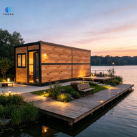 Maison conteneur pliable en bois préfabriquée modulaire mobile pour bureau de chantier et hébergement