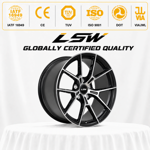 ล้ออลูมิเนียมฟอร์จ LS8143 ดีไซน์ 5 ก้าน ขนาด 18 19 20 นิ้ว 5x112 5x120 สีดำ - Product Image 3