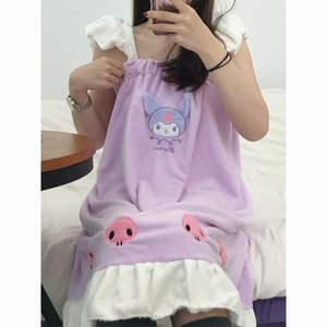 سانريو حقيقي حزام العزاء تنورة حمام للنساء الأميرة الرياح الصيف ربطة حمام سميكة ماصة منشفة حمام - Product Image 1