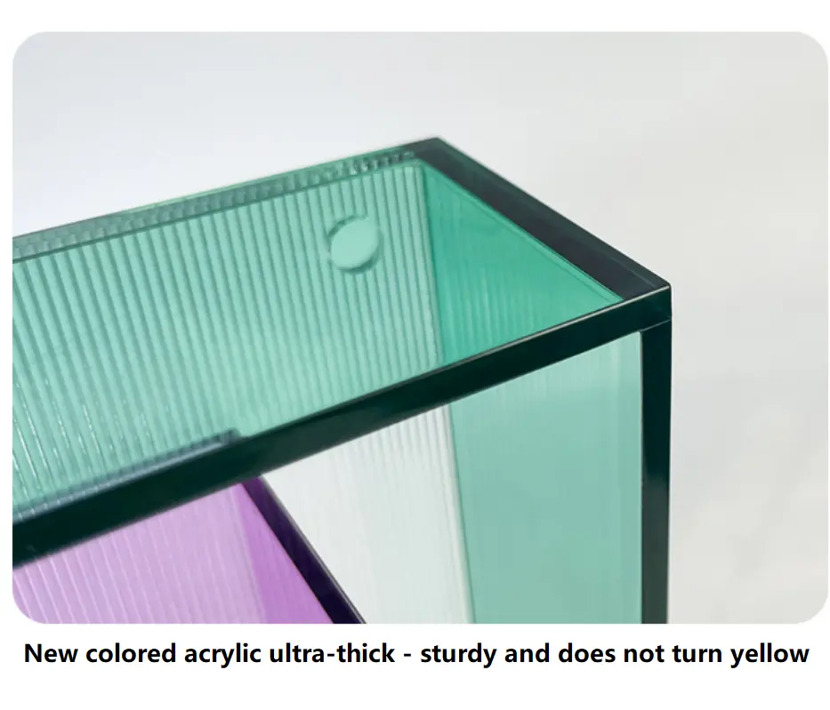 מסגרת תיבת צללים מפלסטיק פרספקס תצוגת שולחן אקריליק מגנטי זכוכית קריסטל באיכות גבוהה