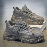 Chaussures de sport décontractées respirantes en maille de haute qualité pour hommes, vente en gros, plateforme de course, tendance étudiante, chaussures décontractées