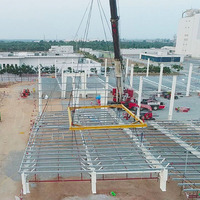 Nave Industrial Prefabricada de Acero para Exteriores, Panel Sándwich, Edificio Temporal, Almacén, Diseño Moderno para Almacenamiento Senwang