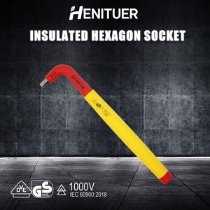 ประแจหกเหลี่ยม HENITUER F8050 ระดับอุตสาหกรรม ด้ามจับหุ้มฉนวน ประแจอเนกประสงค์สำหรับใช้ในบ้าน ประแจหกเหลี่ยมหุ้มฉนวน - Product Image 4