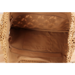 Bolso <span class=keywords><strong>de</strong></span> paja <span class=keywords><strong>de</strong></span> playa para mujer, bolsa tejida para playa, gran oferta - Product Image 6