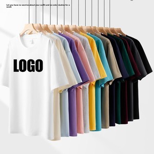 เสื้อยืดผู้ชายผ้าฝ้ายแท้คุณภาพสูง หนัก 260 กรัม สไตล์วินเทจ  รับสกรีนโลโก้ ทรงหลวมไหล่ตก  แบบยูนิเซ็กส์ สำหรับฤดูร้อน - Product Image 1